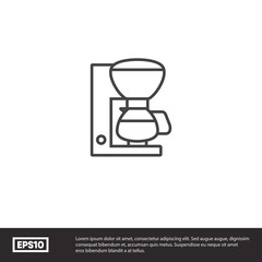 Coffee maker vector icon