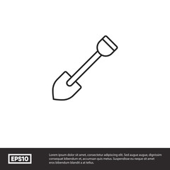 Shovel vector icon