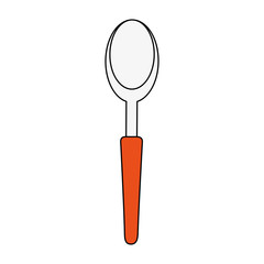 Spoon cutlery utensil icon vector illustration graphic design