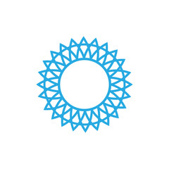 Ornamental circle Mandala logo