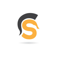 letter S spartan  logo