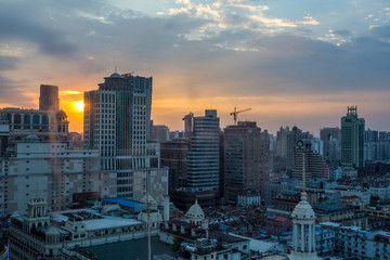 Sonnenuntergang Shanghai