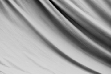 white crumpled canvas texture - background