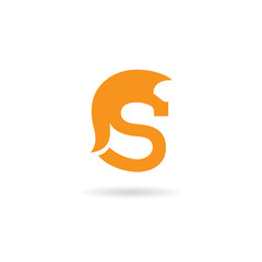 letter S spartan logo