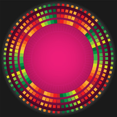 Pixel Color Wheel Background