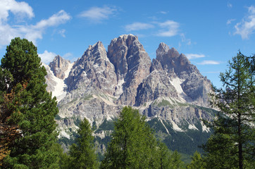 Paysage de montagne dans les Dolomites en Italie