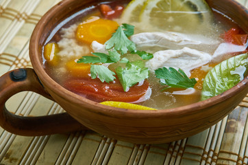 Lemon Chicken Noodle Soup