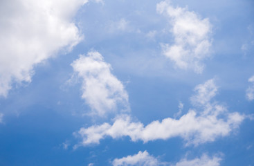 white cloud and blue sky