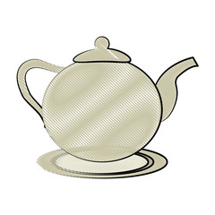 kettle tea beverage icon image vector illustration design 