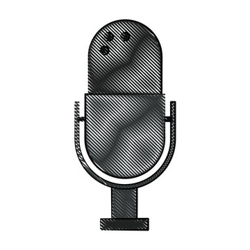 microphone record icon image vector illustration design 