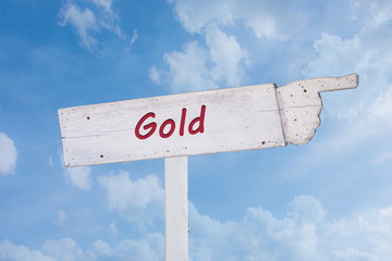 Schild 194 - Gold