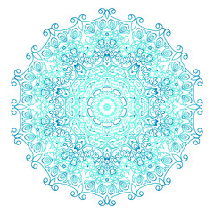 Flower Mandalas. Vintage decorative elements.