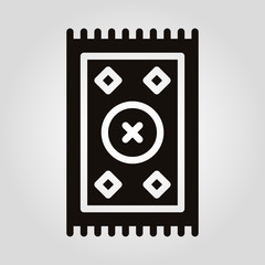 Carpet isolated vector flat icon