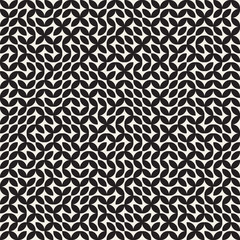 Irregular Maze Line. Abstract Geometric Background Design. Vector Seamless Black and White Pattern.