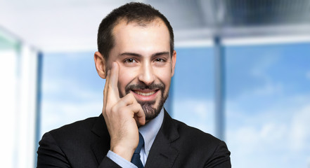 Smiling businessman portrait