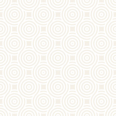 Obraz premium Vector seamless geometric pattern composed with circles and lines. Modern stylish rounded stripes texture. Repeating abstract background
