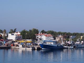 Widok na port greckiej wyspy Thassos © kasiaczn