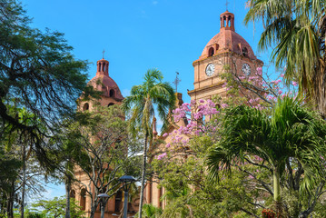 Cathedral of San Lorenzo at 24th September square, Santa Cruz de la Sierra, Bolivia
