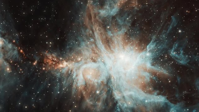 Flying through the Orion Nebula
