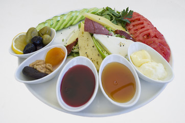 breakfast plate isolated