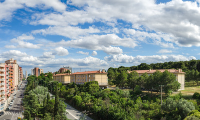 City view from Figueres, the city of Salvador Dali