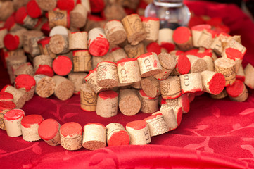 cork from a wine bottle decorations