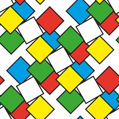 Colorful squares as seamless pattern