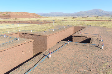 Tiwanaku (Tiahuanaco), Pre-Columbian archaeological site, Bolivia