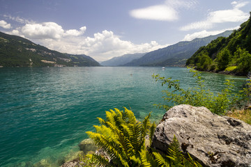 Thuner Lake in Switzerland in Alps