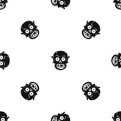 Living dead pattern seamless black