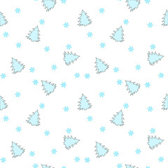 Christmas seamless pattern vector background