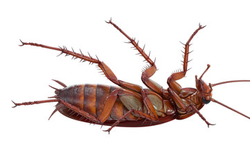 Cockroach bug orange urban disease pest. 3D rendering