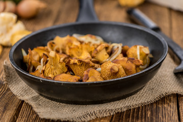 Fresh made Fried Chanterelles