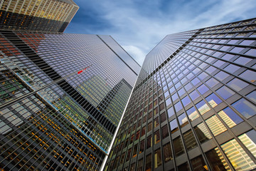Toronto skyline in financial district