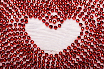 Christmas composition on a white wooden background