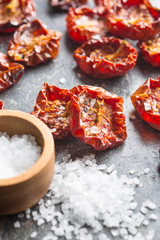 Obraz na płótnie Canvas Tasty dried tomatoes.