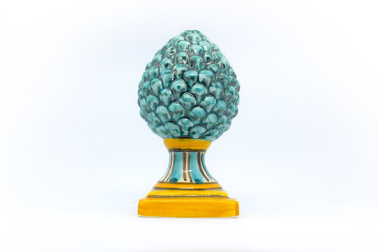 Pigna ceramica caltagirone _ Sicilian Trinacria