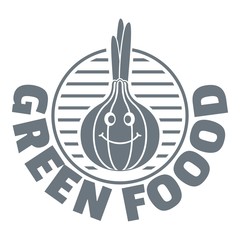 Onion logo, simple gray style