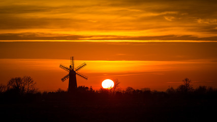Windmill silhouette