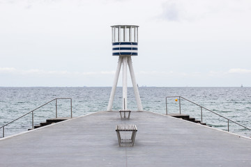 Bellevue Beach north of Copenhagen, Denmark