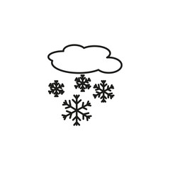 snowing cloud icon