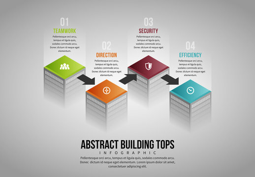 Abstract Building Topper Infographic