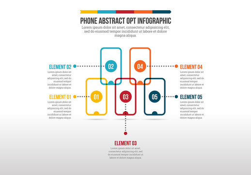 Mobile Phone Abstract Opt Infographic