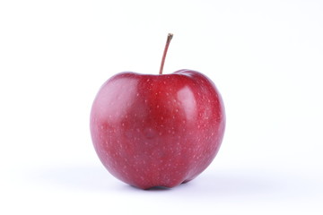 Red apple on white background isolated for designer