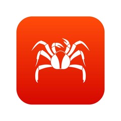 Crab sea animal icon digital red