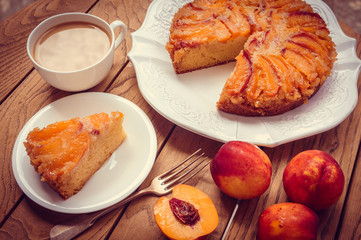 Nectarine cake