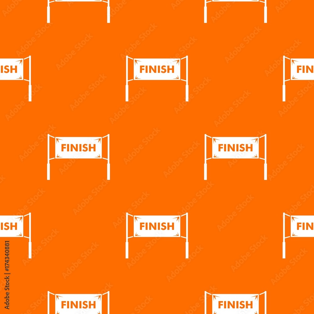 Poster Finish line gates pattern seamless
