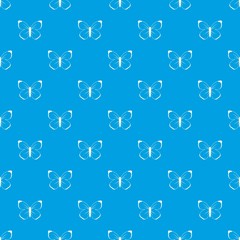 Butterfly pattern seamless blue
