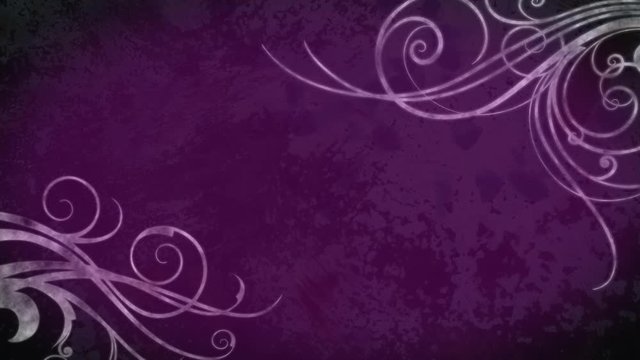 Flourish Grunge Background - Purple