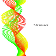 Vector abstract background. Line waves. For business, science, technology design.